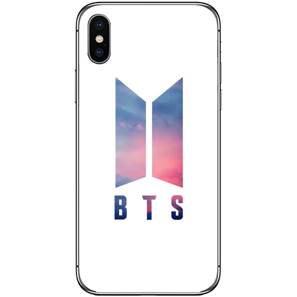 Husa din Silicon, BTS Logo Colours pentru iPhone X, Multicolor